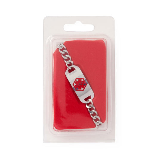 Stainless Steel Medical Alert Bracelets Seizure Disorder 7.5"