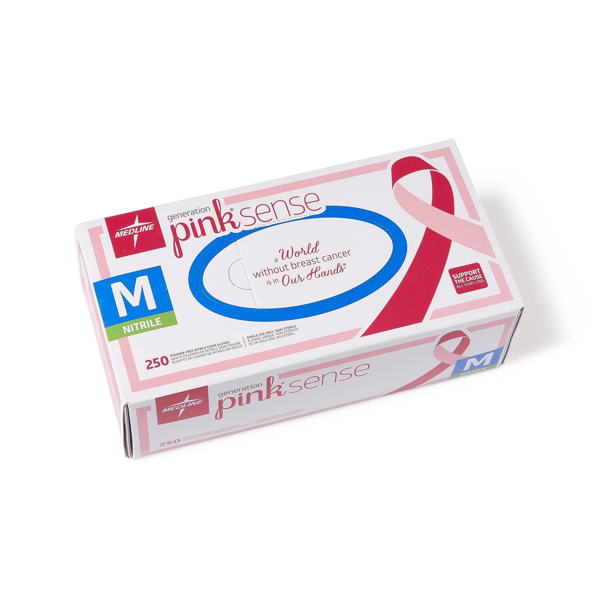 Generation Pink Sense Powder-Free Nitrile Exam Gloves Glove M