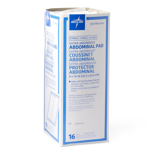 Essentials Sterile Abdominal Pads 8" x 10" St 16/box