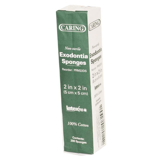 Cotton Filled Nonsterile Dental Sponge Gauze Cttn-Filld 2 x 2 (Case of 5000)