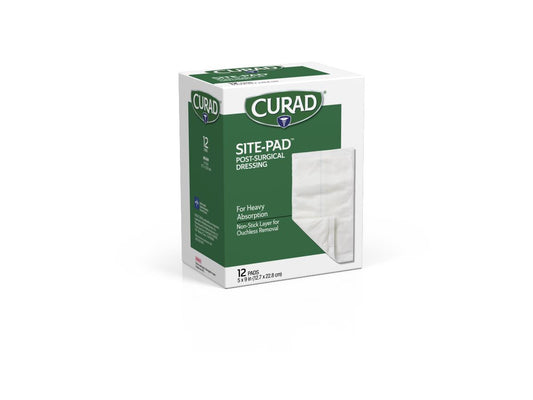 Curad Sterile Site-Pad Surgical Dressings Pad Abdominal 5" x 9" (Case of 12)