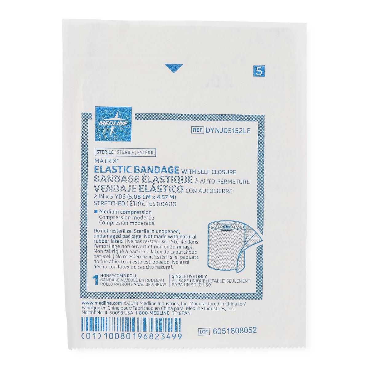 Sterile Matrix Elastic Bandages Elstc 2" x 5yd Hook & Loop
