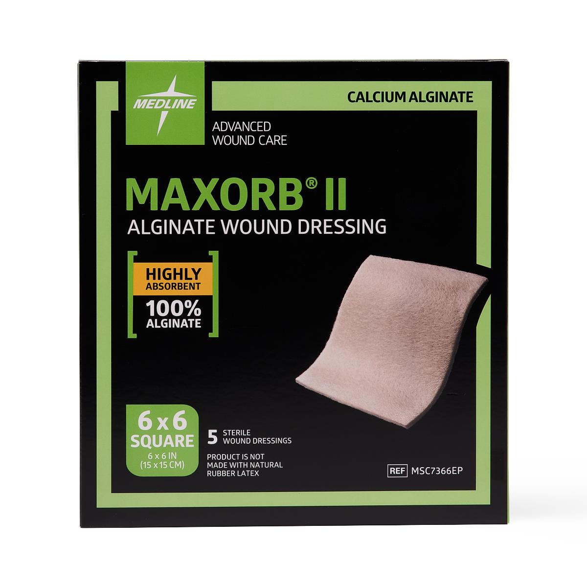 Maxorb II Alginate Dressings 6" x 6"