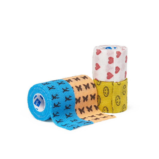 Nonsterile Self-Adherent Wrap Kids Packs Bandage Cohesive 2 x 5yd (Case of 36)