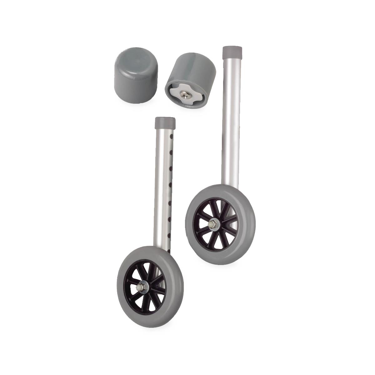 Walker 5" Caster Replacement Wheel 5" 10" Long (Set of 2)