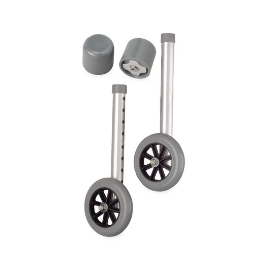 Walker 5" Caster Replacement Wheel 5" 10" Long (Set of 2)