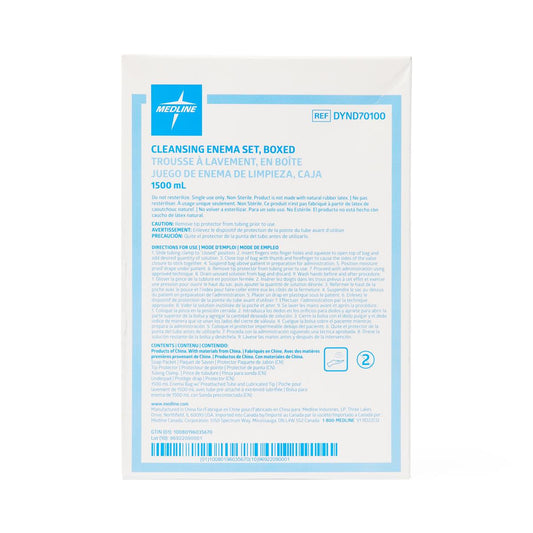 Enema Bag Sets with slide Clamp Boxed