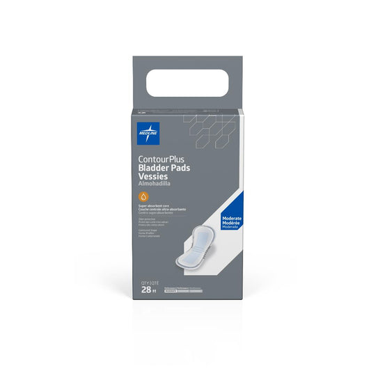 ContourPlus Bladder Control Pads for Incontinence Unisex 5.5 IN x 10.5 IN 28ct