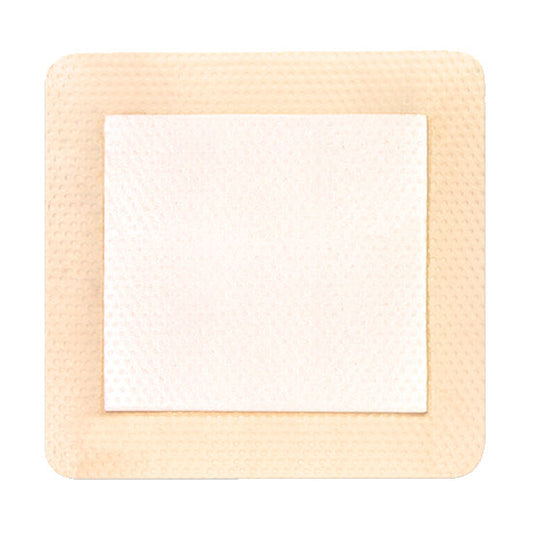 ComfortFoam Bordered Foam Wound Dressing with Silver and Soft Silicone Adhesive 4" x 4"