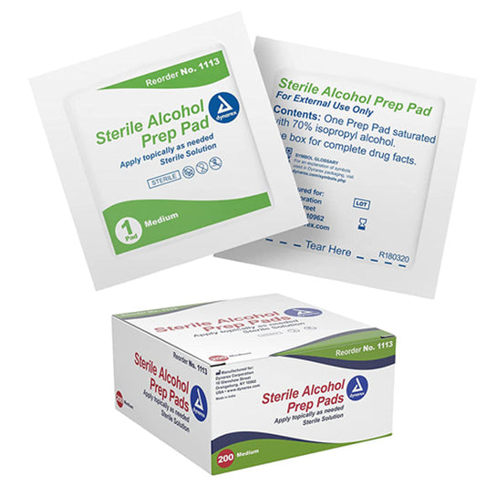 Alcohol Prep Pad Medium 200 Count