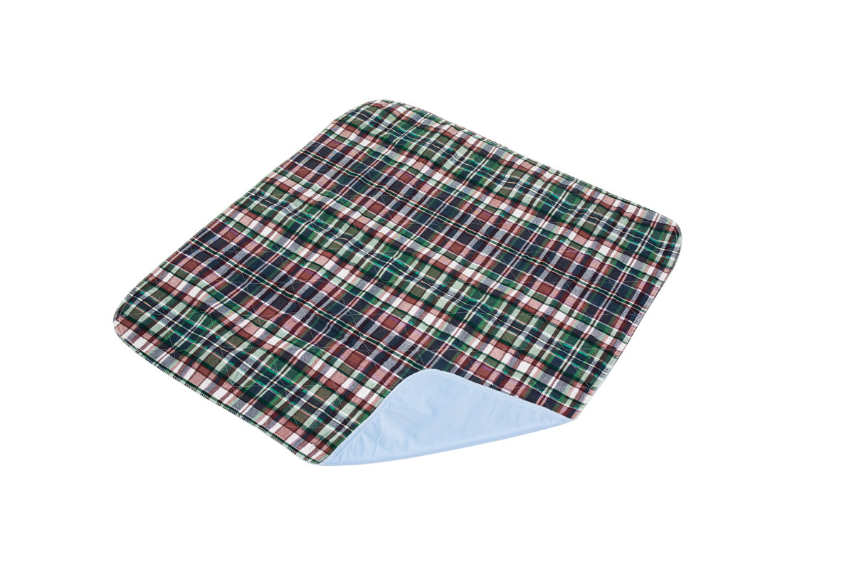 Quik-Sorb Plaid Top Bed Pad, 34" x 36" 1ct