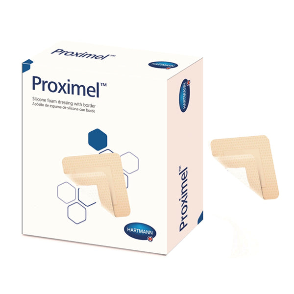 Proximel Silicone Dressing with Border, 5" x 5"