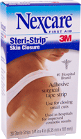 Steri-Strip Skin Closure Strip 1/4" x 4" 30 Count