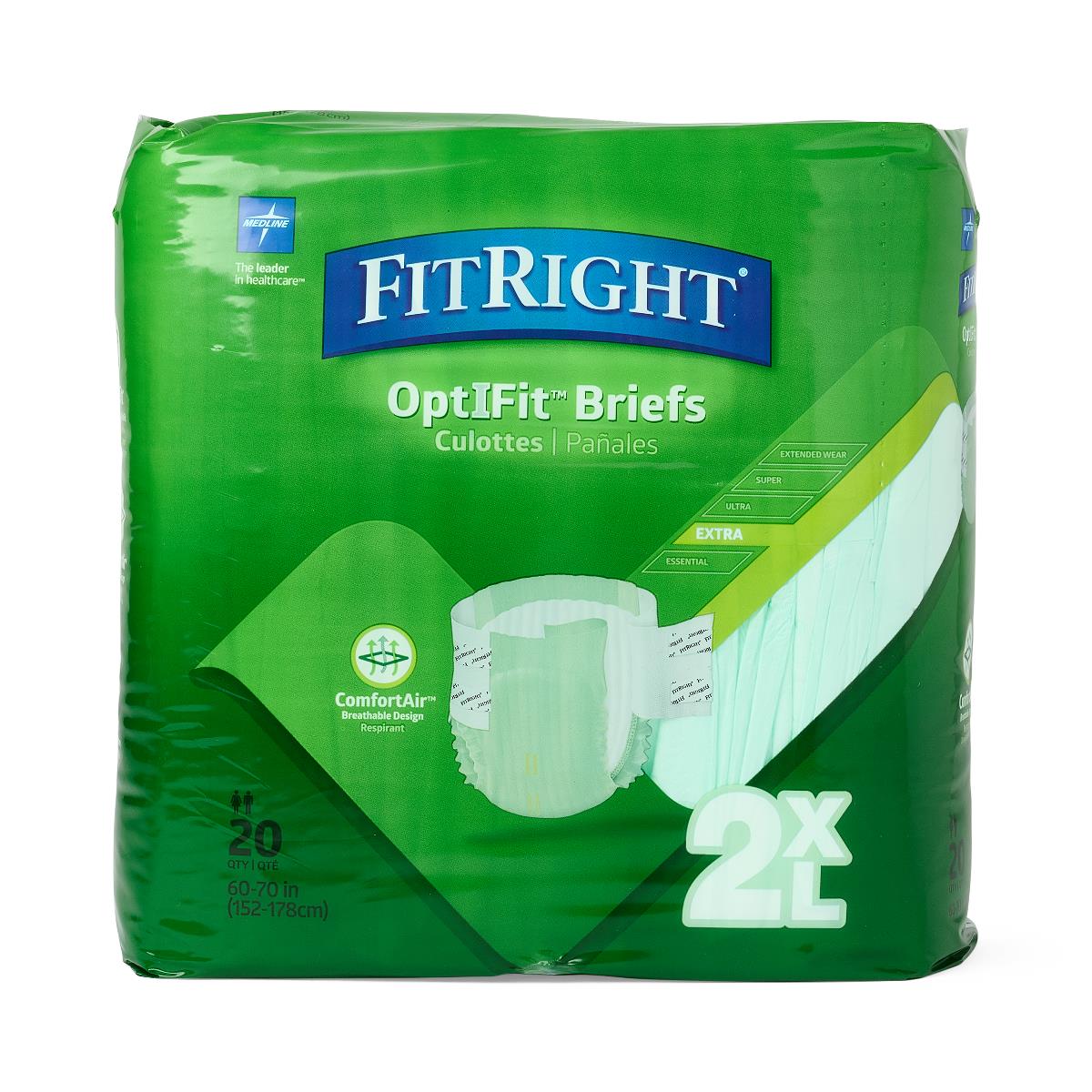 FitRight OptiFit Extra Incontinence Briefs