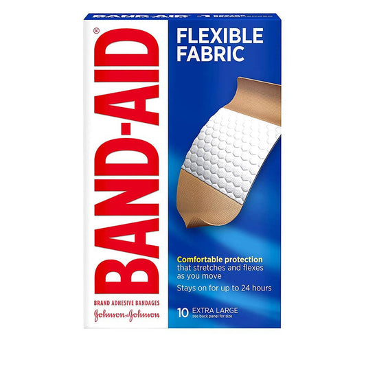 J & J Band-Aid First Aid Flexible Fabric Bandage XL 10 Count