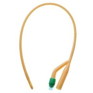 AMSure Silicone Coated 2-Way Foley Catheter 28Fr 5cc Balloon Capacity Reinforced Tip Sterile