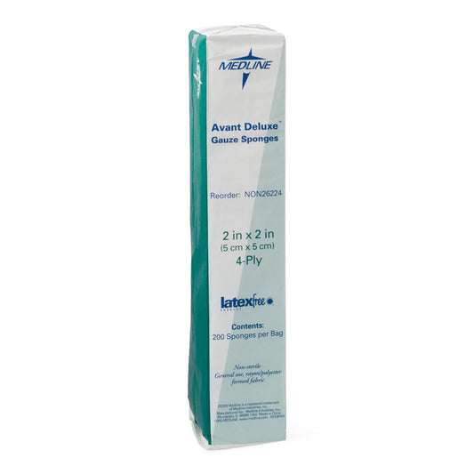 Deluxe Nonsterile Nonwoven Gauze Sponges 2" x 2" 4ply