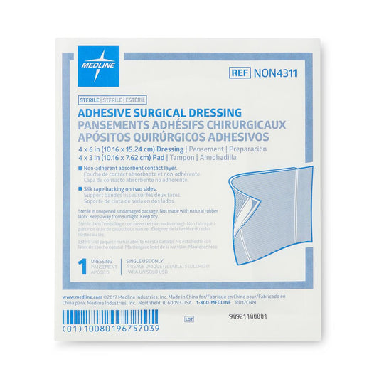 Sterile Surgical Adhesive Dressings 4 x 6 (4 3 Pad)