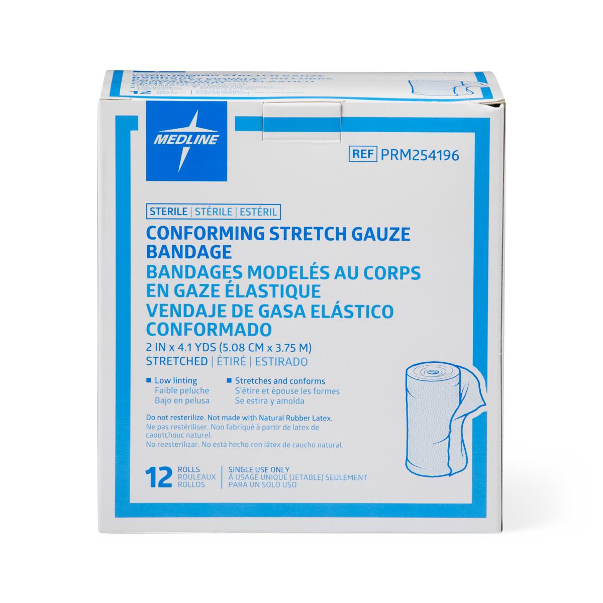 Sterile Conforming Stretch Gauze Bandages 2 x 4.1Y