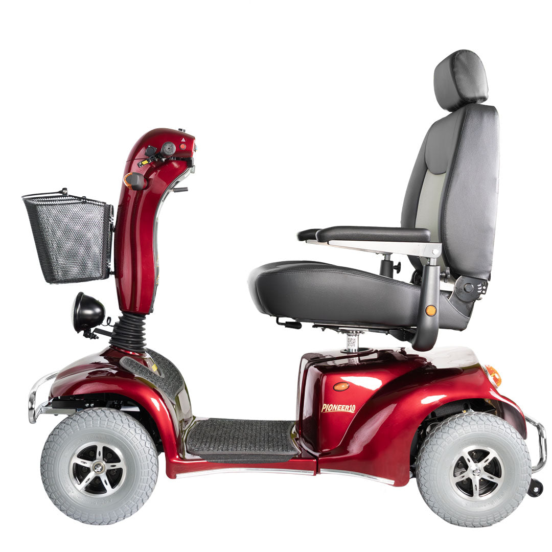 Pioneer 10 Heavy Duty Four-Wheel Scooter 500 lbs Red