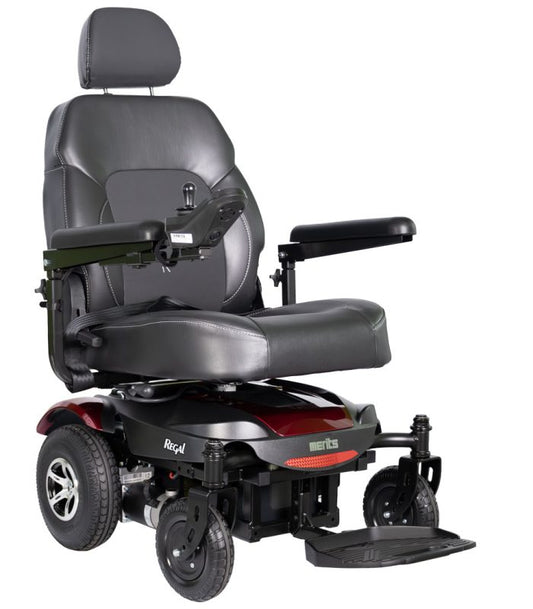 Regal Compact Power Wheelchair 300 lbs Red