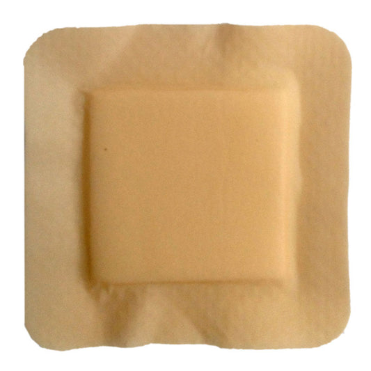 MediPlus Silicone Comfort Foam Adhesive Border 6" x 6" Pad Size 4.5" x 4.5" 5 Count