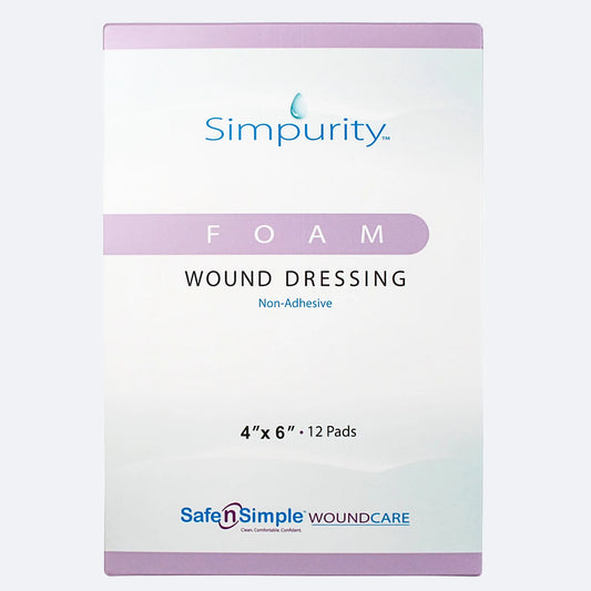 Simpurity Foam Dressing 4" x 6" Pad