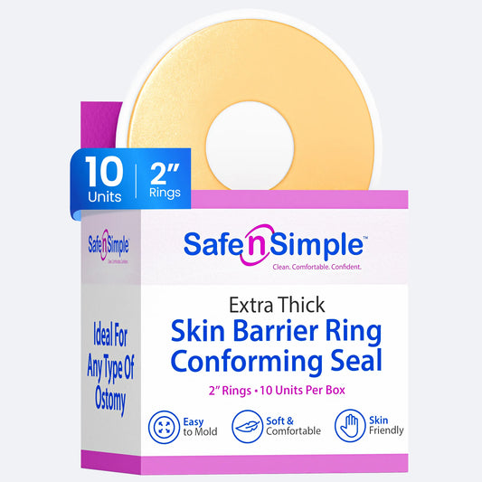2" Conforming Skin Barrier Rings Extra Thick 10 Count