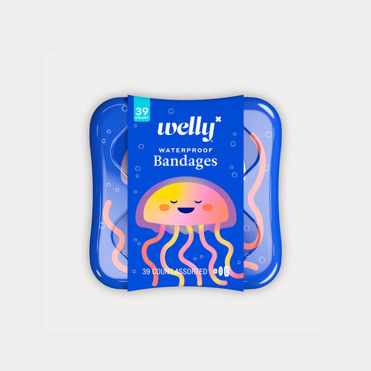 Welly Health Assorted Kids Waterproof Adhesive Bandages 39 Count