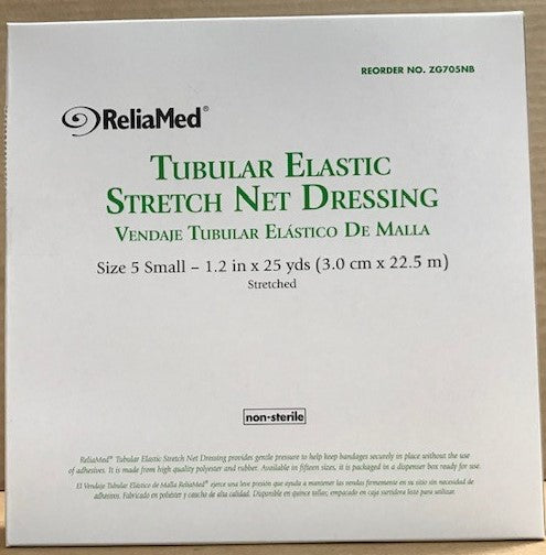 ReliaMed Tubular Elastic Stretch Net Dressing, Small 10" - 13" x 25 yds. (Head, Shoulder and Thigh) 1ct