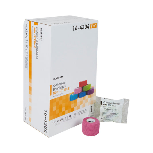 McKesson Self-adherent Closure Cohesive Bandage, 1-1/2 Inch x 5 Yard