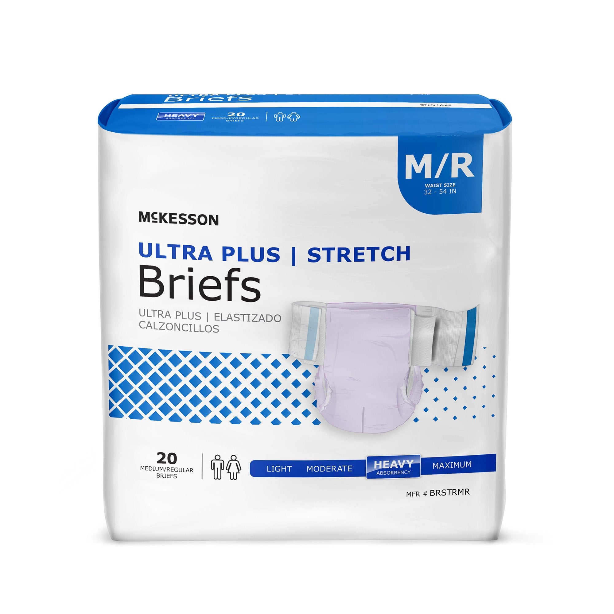 McKesson Ultra Plus Stretch Heavy Absorbency Incontinence Brief – Home ...