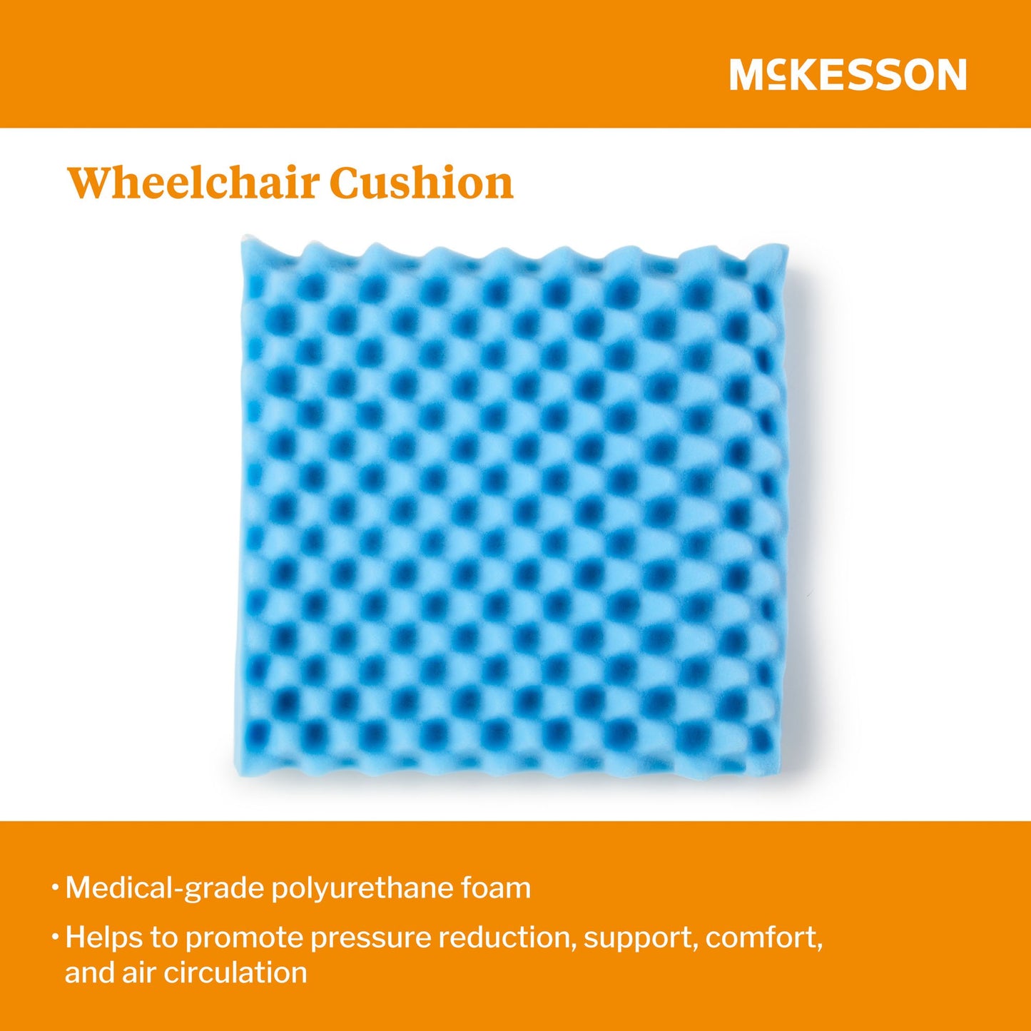McKesson Seat Cushion, 18 W X 16 D X 3 H Inch