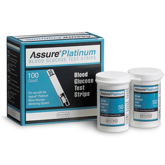Assure Platinum blood glucose test strips