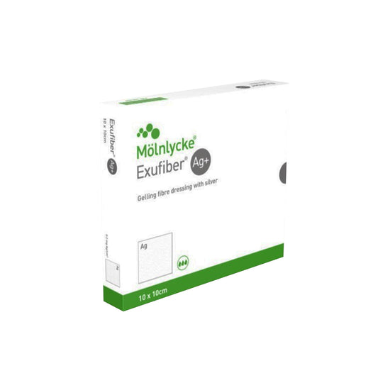 Exufiber® Silver Gelling Fiber Dressing, 8 x 12 Inch