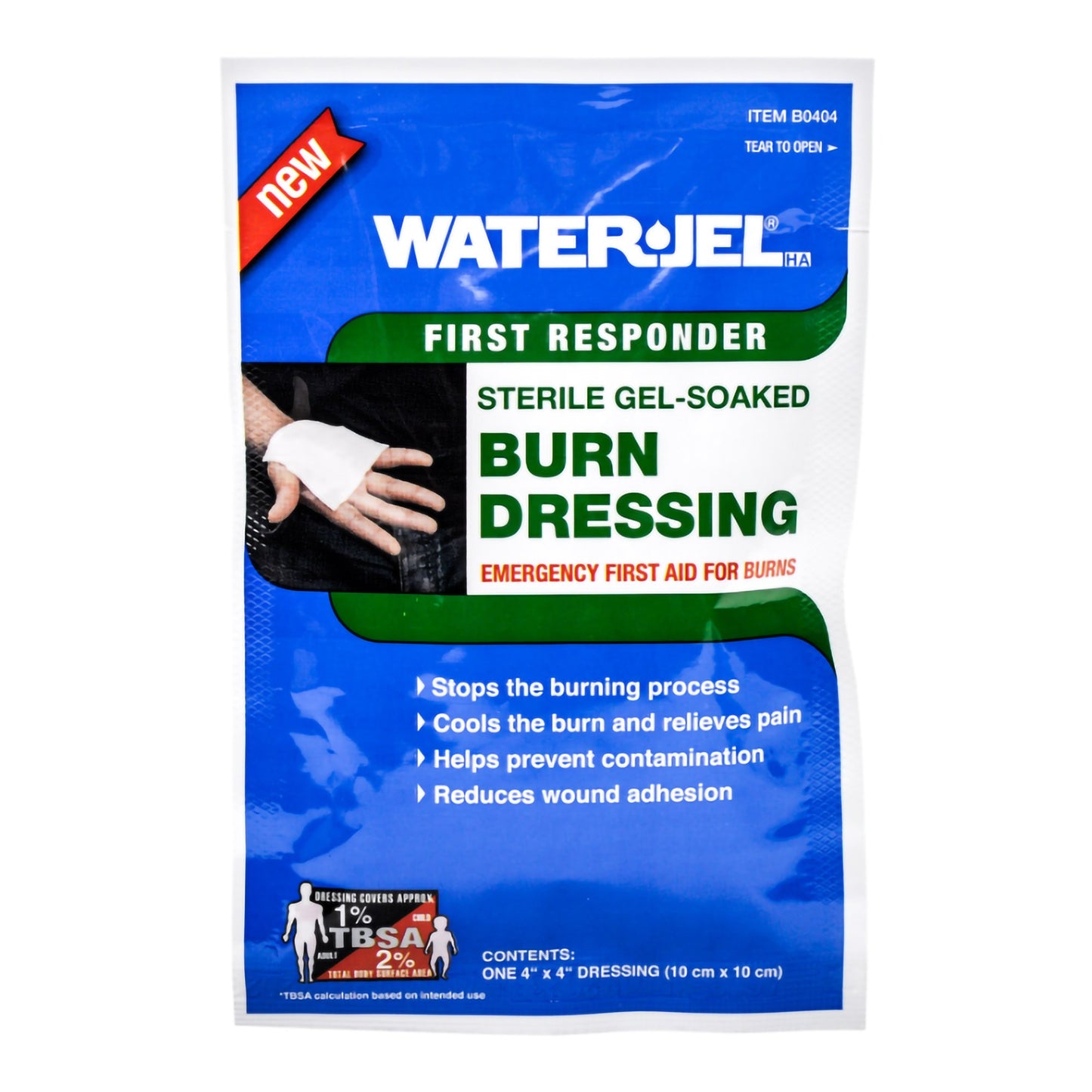 Stop® Hydrogel Burn Dressing Burn, 4 x 4 Inch