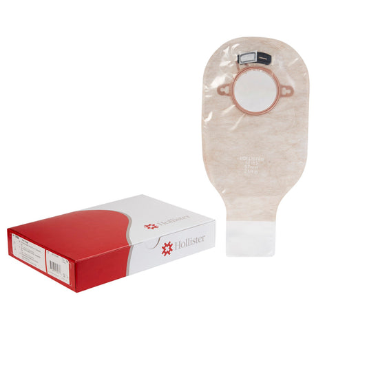 New Image™ 18163 Two-Piece Transparent Ostomy Pouch, 57 mm Flange (Red Code)