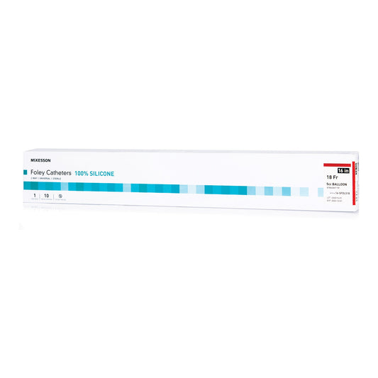 McKesson Silicone Foley Catheter, Straight Tip