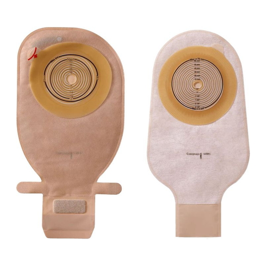 Assura® Flat One-Piece Transparent Ostomy Pouch, Cut to Fit Stomas 10 – 70 mm