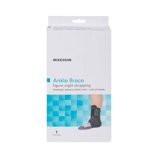 McKesson Low Profile Open Heel Open Toe Ankle Brace, 11 to 12 in Ankle Circumference