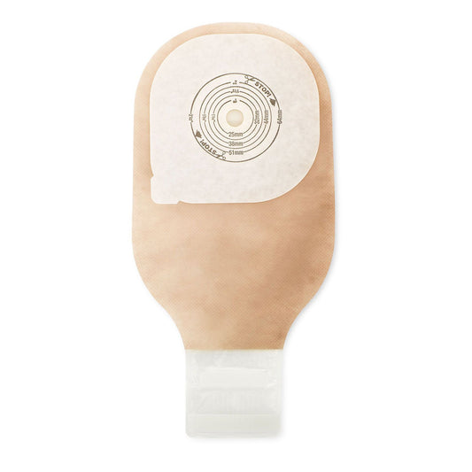 Premier™ One-Piece Transparent Filtered Ostomy Pouch, Cut to fit 75 x 65 mm