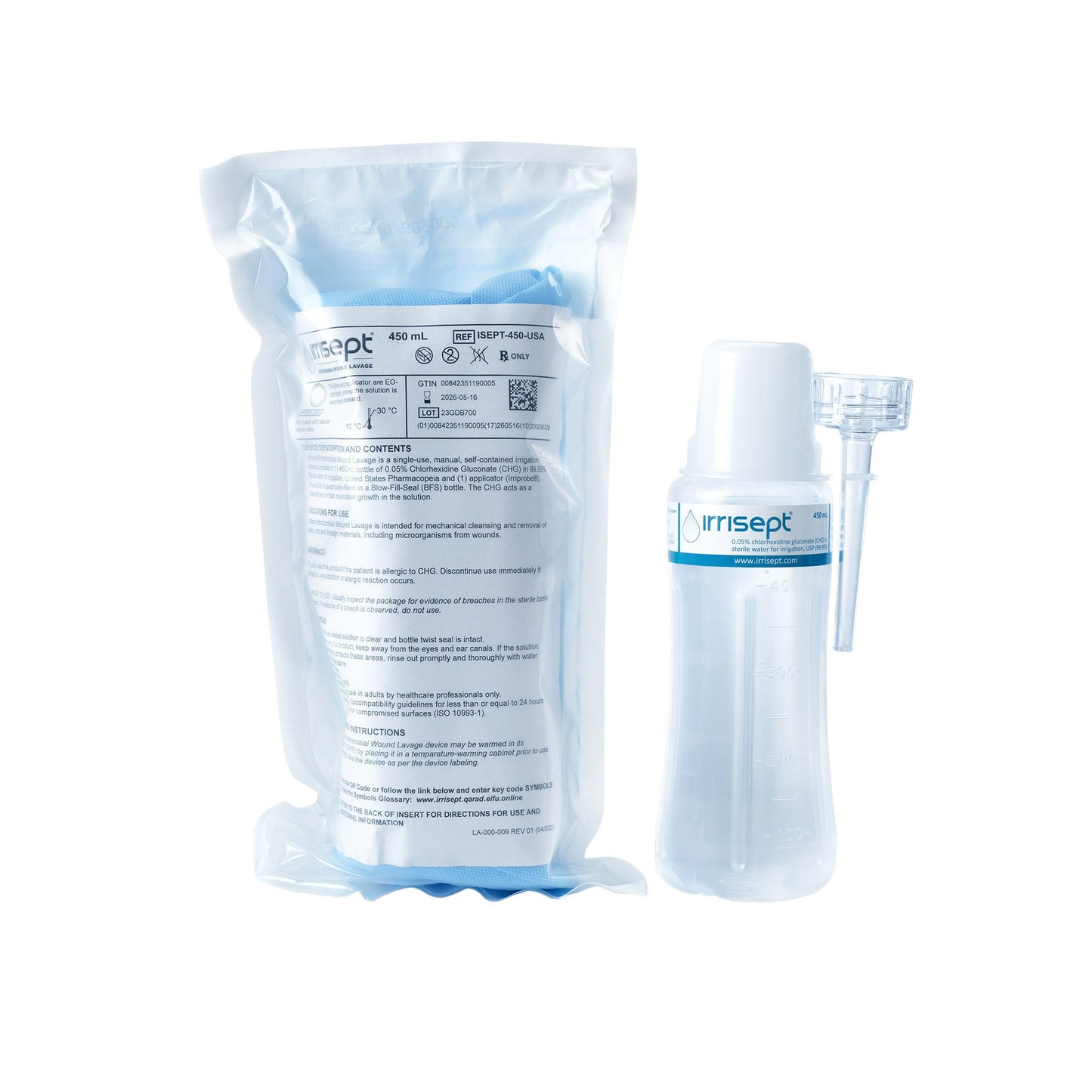 Irrisept® Antimicrobial Wound Lavage, 450 mL