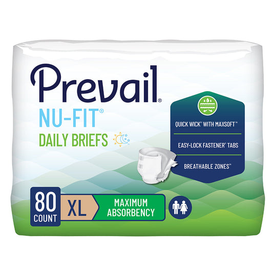 Prevail® Nu-Fit® Incontinence Brief, Heavy Absorbency