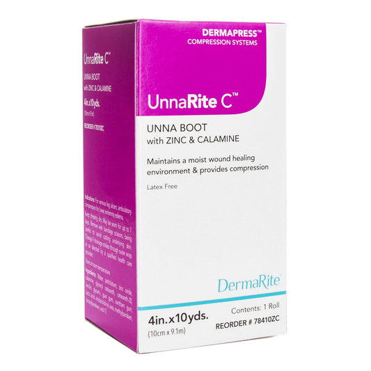 UnnaRite C™ Unna Boot with Calamine and Zinc Oxide, 4 Inch x 10 Yard