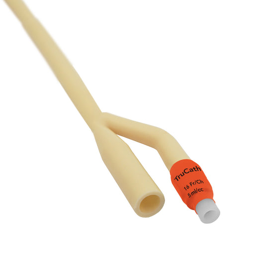 TruCath® Silicone-Elastomer-Coated Latex Foley Catheter, 2-Way