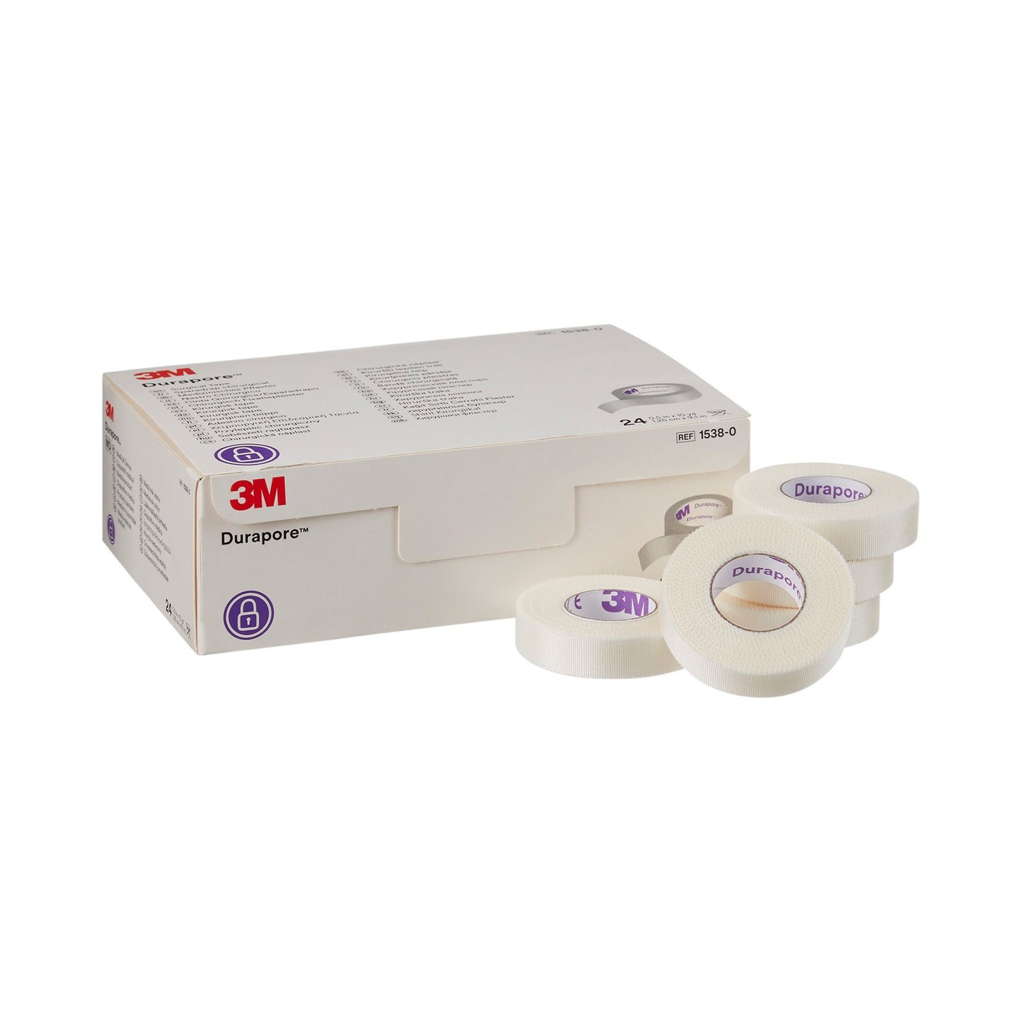 3M™ Durapore™ Silk-Like Cloth Medical Tape, 1/2 Inch x 10 Yard