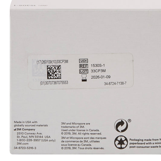 3M™ Micropore™ Paper Medical Tape, 1 Inch x 1-1/2 Yard