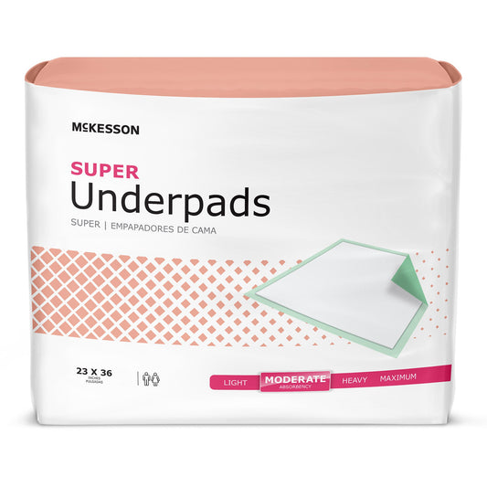 McKesson Super Moderate Absorbency Underpad, 23 x 36 in 120 ct.