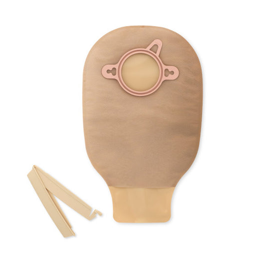 New Image™ 18204 Beige Colostomy Pouch, Pre-cut to Fit 70 mm Stomas