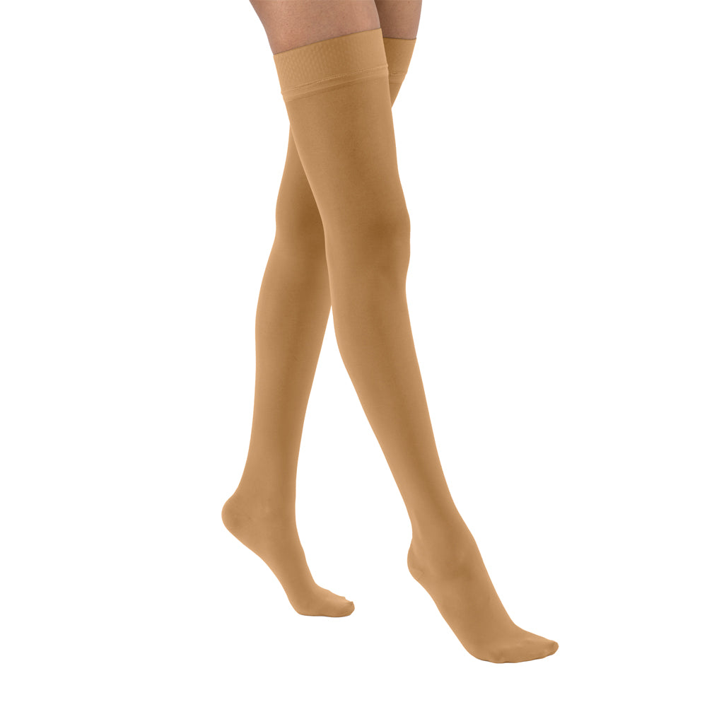 JOBST® UltraSheer Women's Thigh High 20-30 mmHg w/ Silicone Dot Top Band Compression Stockings Closed Toe